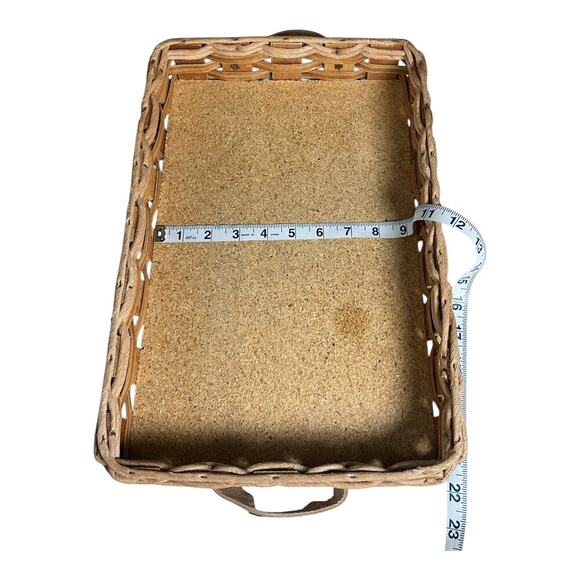 Vintage Pyrex Wicker Basket Designed To Hold a 3-quart Casserole Dish Handles - Picture 9 of 11